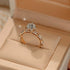 Half Carat Moissanite Sterling Silver Round Rose Ring Arya